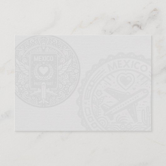 Details paspoort Mexico Informatiekaartje (Achterkant)