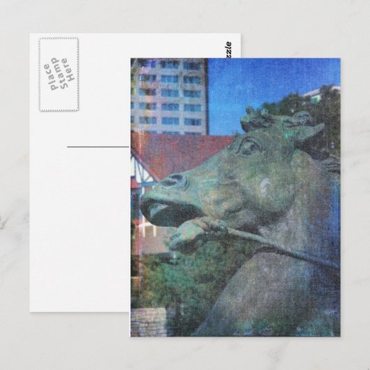 Details Plaza Horse Fountain Briefkaart (Voorkant / Achterkant)