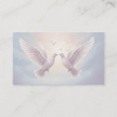 Details QR Code duiven liefde website Visitekaartje (Achterkant)