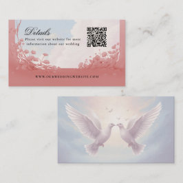Details QR Code duiven liefde website Visitekaartje