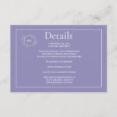 Details QR Code Lavender Enclosure Kaart (Voorkant)