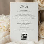 Details QR Code RSVP Wedding Informatiekaartje