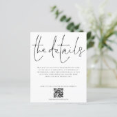 Details QR Code Script Enclosure van budget bruilo (Staand voorkant)