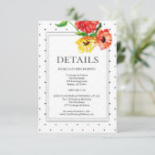 DETAILS | Rode en gele verstuiver Kaart (Staand voorkant)