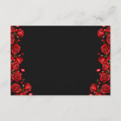 Details Rode Rozen Huwelijk Informatiekaartje (Achterkant)