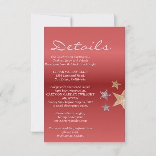 Details roos goud kaart (Voorkant)