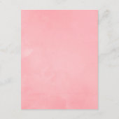 Details roze Cherry Blossom Spring Wedding Guest Informatiekaartje (Achterkant)