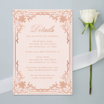 Details Roze Gouden Blush Elegante Trouwdag