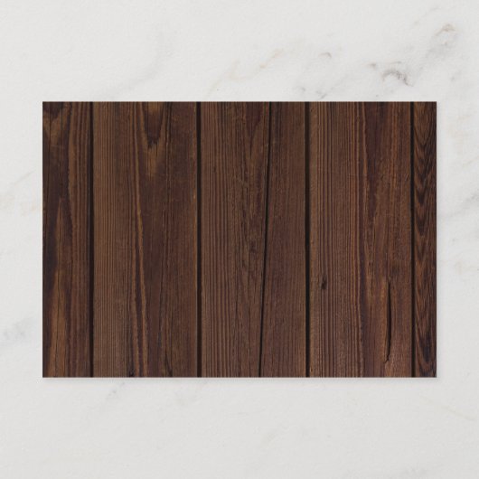 Details Rustic Wood en String Lights Wedding Informatiekaartje (Achterkant)