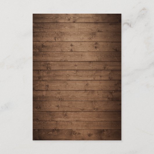 Details Rustic Wood Twinkle Lights Wace Wedding Informatiekaartje (Achterkant)