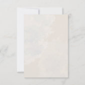 Details - Rustieke Lila en Alabaster Peony Bloemen Kaart (Achterkant)