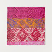 Details shot van het indianenweefsel met kleurrijk wandkleed (Voorkant (horizontaal))