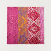 Details shot van het indianenweefsel met kleurrijk wandkleed (Voorkant)