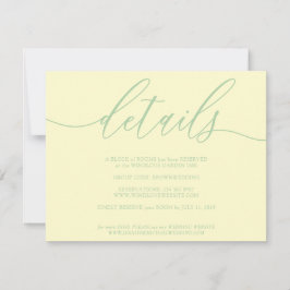 Details Signature Simple Pistachio & Cream RSVP Kaartje