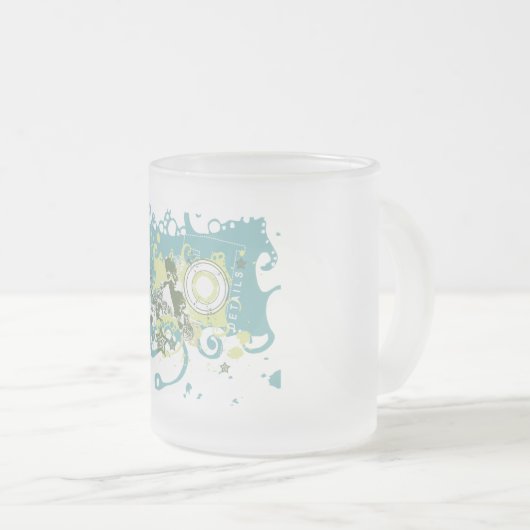 Details Snowboarding Tshirts en Gifts Matglas Koffiemok (Voorkant rechts)