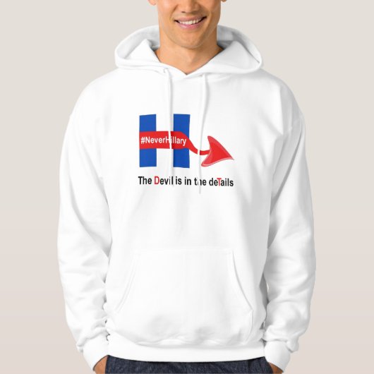 Details T-Shirt Nooit Hillary Devil (Voorkant)
