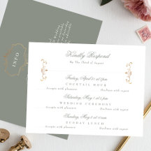 Details Terug gouden salie groene bruiloft multi-e