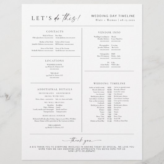 Details tijdlijn BLAIR Modern Boho Weduwdag Flyer (Voorkant)