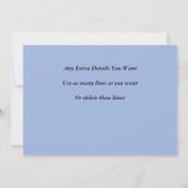 Details toevoegen Animal Train verjaardagsfeestje Kaart (Achterkant)