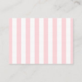 Details Trouwinformatie Roze & Witte Streep  Informatiekaartje (Achterkant)