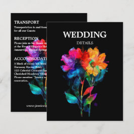 🌈 DETAILS Trouwkaart Petals & Pride Informatiekaartje