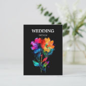 🌈 DETAILS Trouwkaart Petals & Pride Informatiekaartje (Staand voorkant)