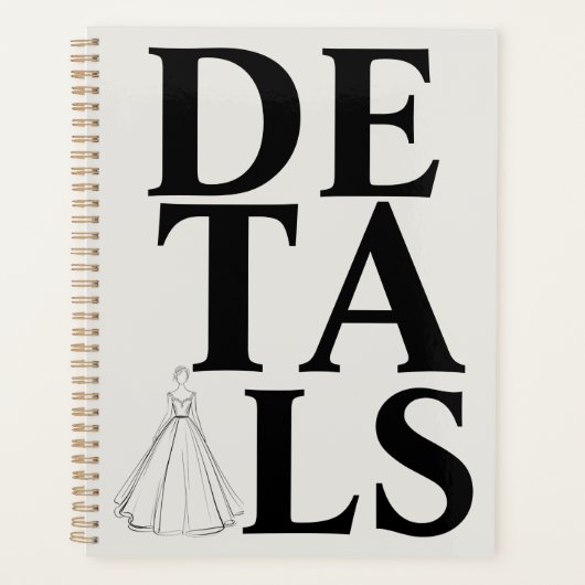 "DETAILS" Typografie | Moderne & Zelfverzekerde Tr Planner (Voorkant)