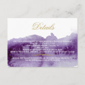 Details ultra Violet Waterverf Weddenschap Informatiekaartje (Achterkant)