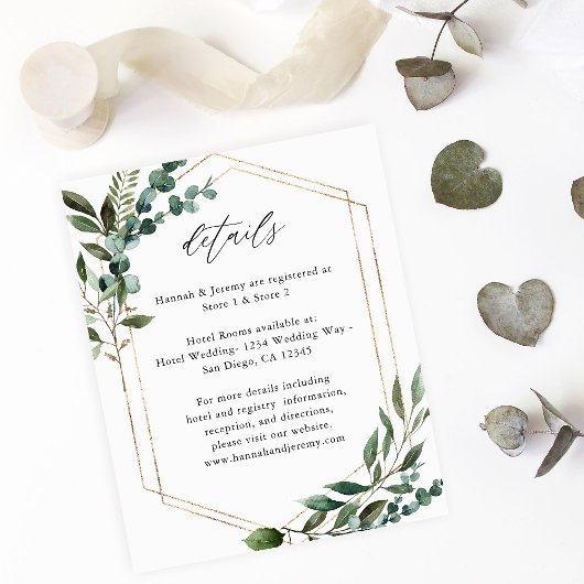 Details van budgetbladeren en Eucalyptus Gold Flyer