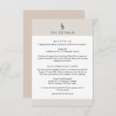 Details van CARMEN Passport Style Monogram Weddens Kaart (Voorkant / Achterkant)