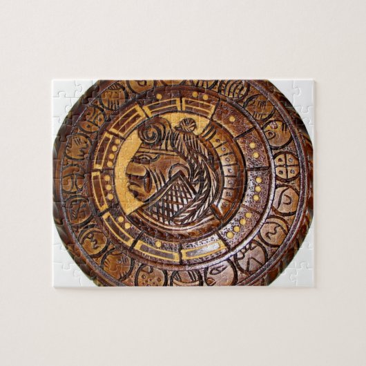 Details van de Ancient Mayan Calendar Legpuzzel (Horizontaal)