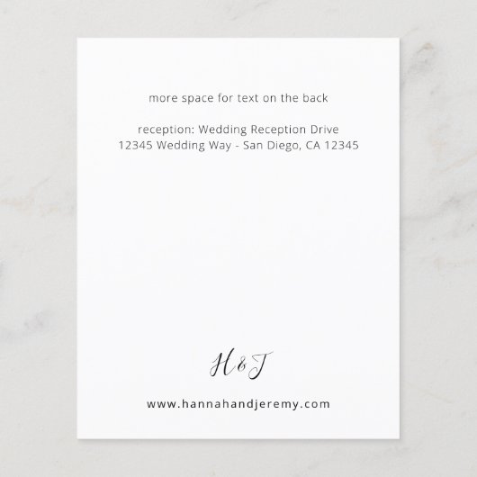 Details van de Begroting Summer Floral Flyer (Achterkant)