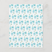 Details van de blauwe en gele Zee Life Weddenschap Informatiekaartje (Achterkant)