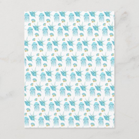 Details van de blauwe en gele Zee Life Weddenschap Informatiekaartje (Achterkant)