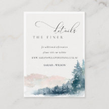 Details van de Blush Blue Mountains Pine Wedding W