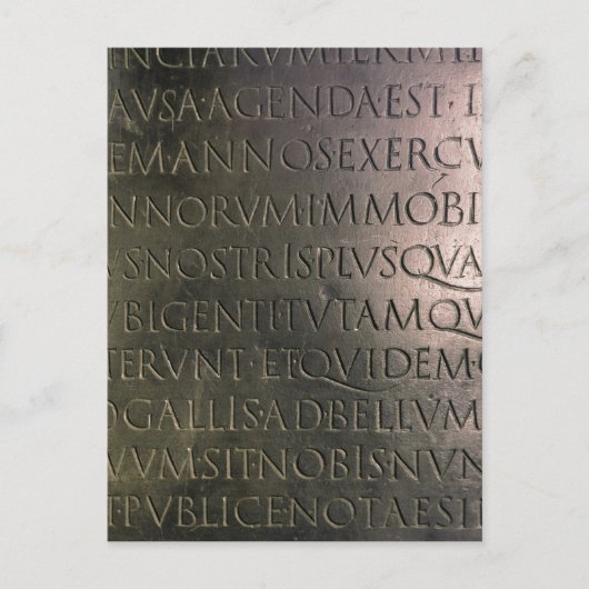 Details van de Claudian-tabel Briefkaart (Voorkant)