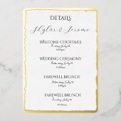 Details van de Deckle-rand Folie Enclosure Card Uitnodiging (Voorkant)