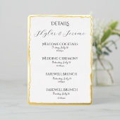 Details van de Deckle-rand Folie Enclosure Card Uitnodiging (Staand Voorkant)