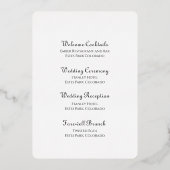 Details van de Deckle-rand Folie Enclosure Card Uitnodiging (Achterkant)