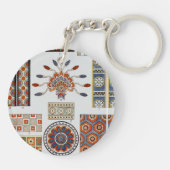 Details van de decoratie Oud-Assyrische kleding Sleutelhanger (Achterkant)