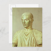 Details van de Delphi Charioter, c.470 BC Briefkaart (Voorkant / Achterkant)