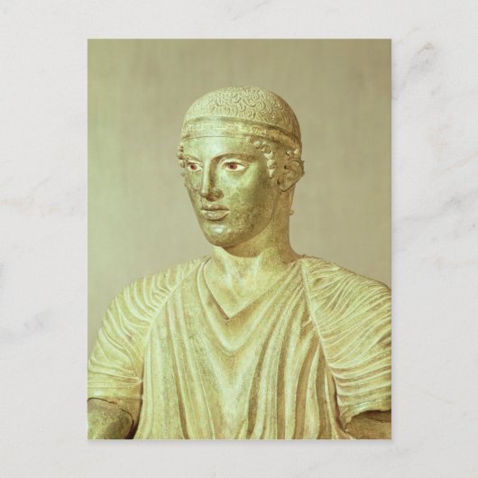 Details van de Delphi Charioter, c.470 BC Briefkaart (Voorkant)