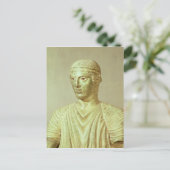 Details van de Delphi Charioter, c.470 BC Briefkaart (Staand voorkant)