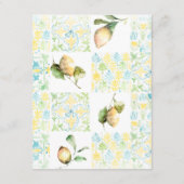 Details van de Elegant Lemon Grove Boho Wedding Gu Informatiekaartje (Achterkant)