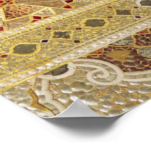 Details van de galerij van spiegels poster (Hoek)