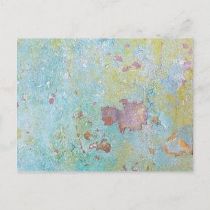 Details van de gekleurde wand   Fort Hayden, WA Briefkaart