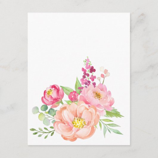 Details van de huwelijkswedstrijd Spring Peony Flo Informatiekaartje (Achterkant)