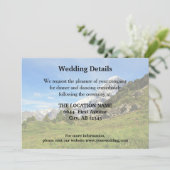 Details van de mountain Wedding Swiss Eiger Kaart (Staand voorkant)