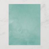 Details van de pastel Blush Greenery Wedding Guest Informatiekaartje (Achterkant)