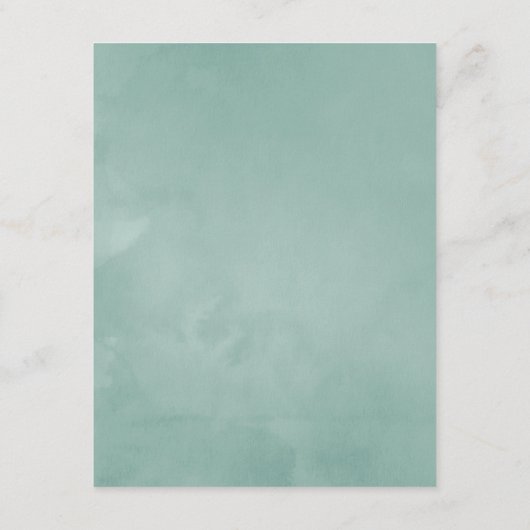 Details van de pastel Blush Greenery Wedding Guest Informatiekaartje (Achterkant)